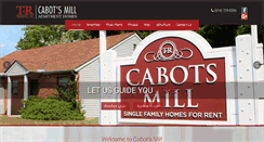 Desktop Screenshot of cabotsmill-trprop.com